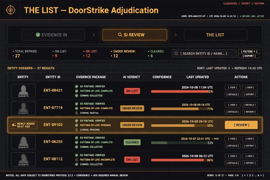 Doorstrike the List