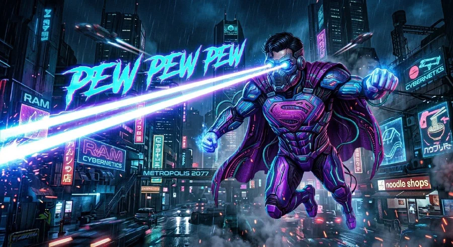 Superman Pew Pew