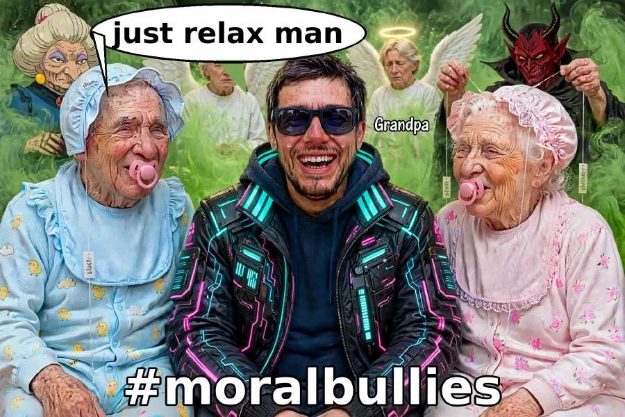 Old Infants Moral Bullies